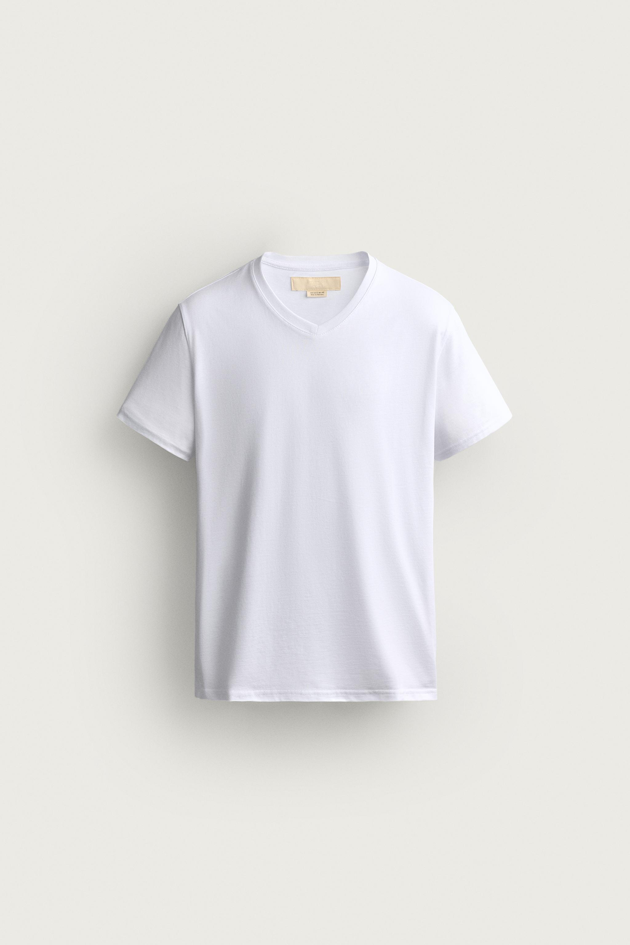 T-SHIRT SLIM FIT COL EN V