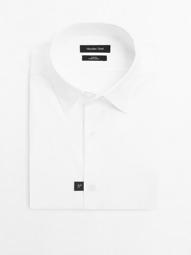 Zara Slim fit stretch shirt - White