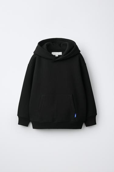 PLAIN HOODIE — Black 1