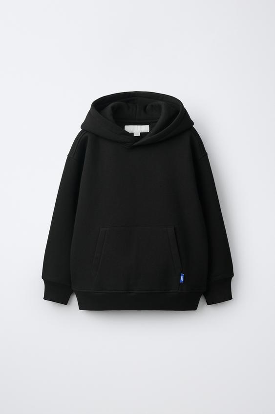 PLAIN HOODIE - Black by Zara - Image 0