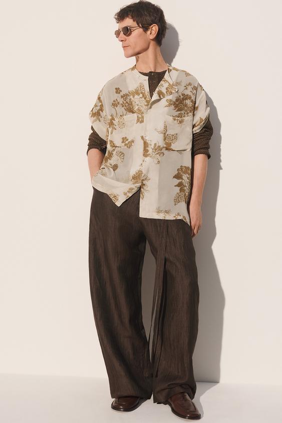 WIDE FIT BELTED PANTS from Zara - $169