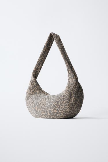 SAC SHOULDER ANIMAL PRINT - Noir de Zara - Image 1