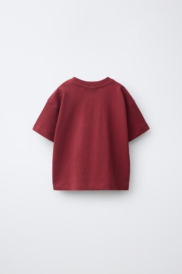 ANIMAL PRINT T-SHIRT — Burgundy 2
