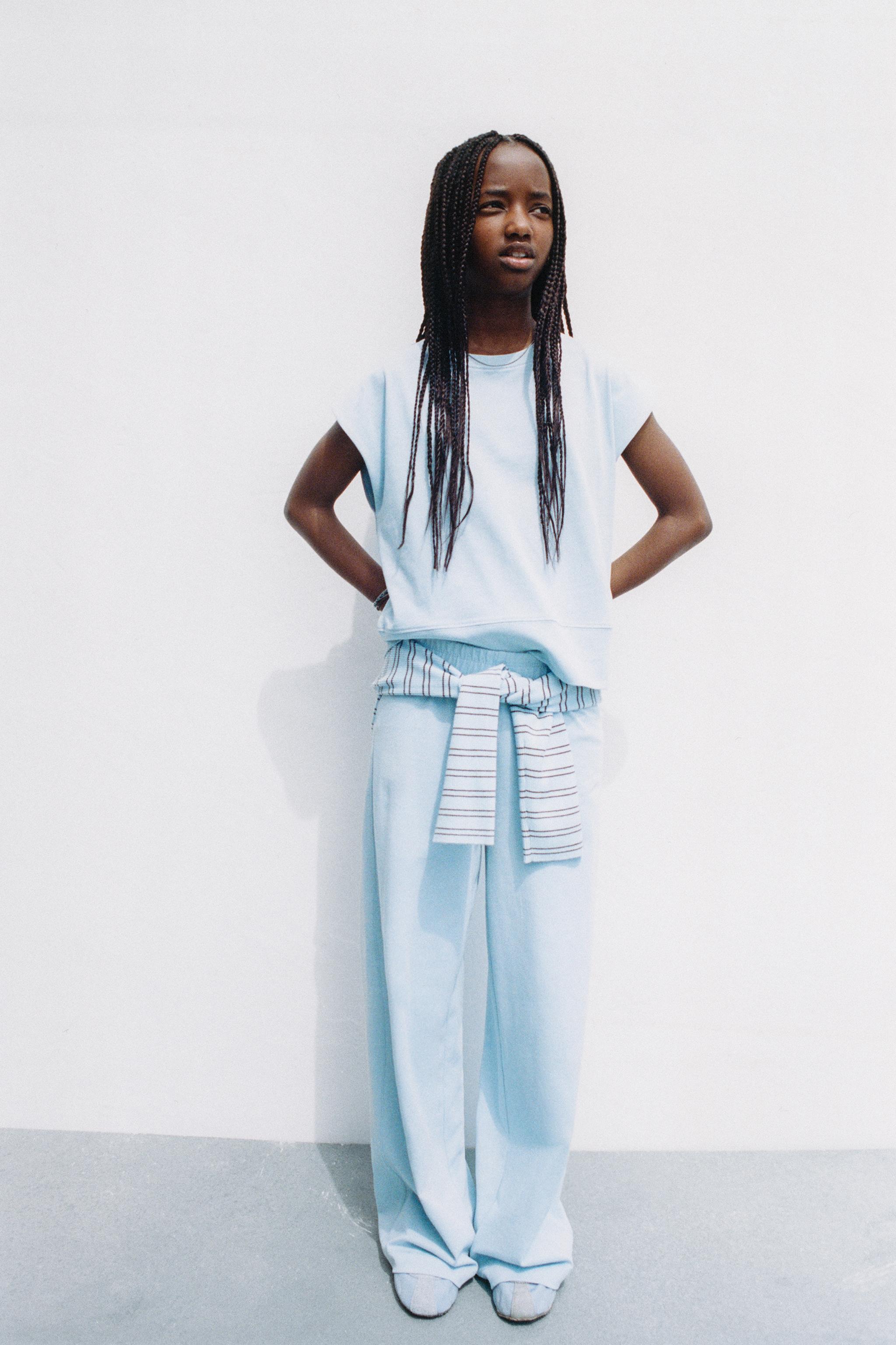 PLAIN HEAVY WEIGHT T-SHIRT — Sky blue