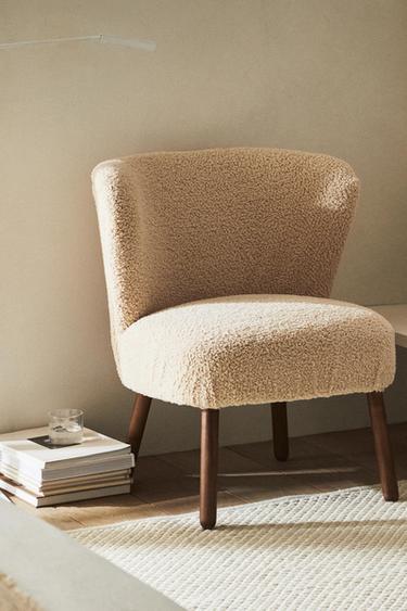 FAUTEUIL TISSU BOUCLÉ BEIGE - Beige foncé de Zara - Image 5