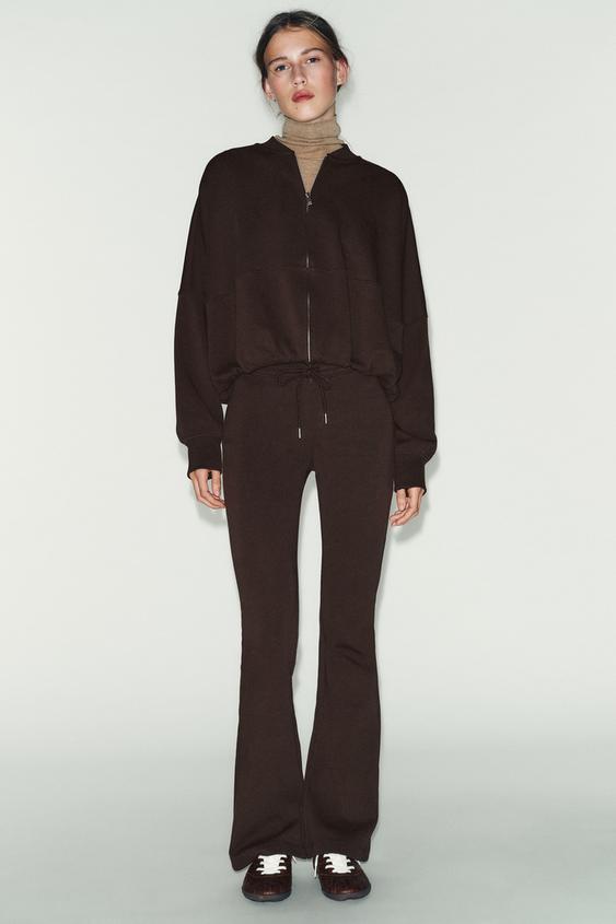 INTERLOCK FLARE TROUSERS