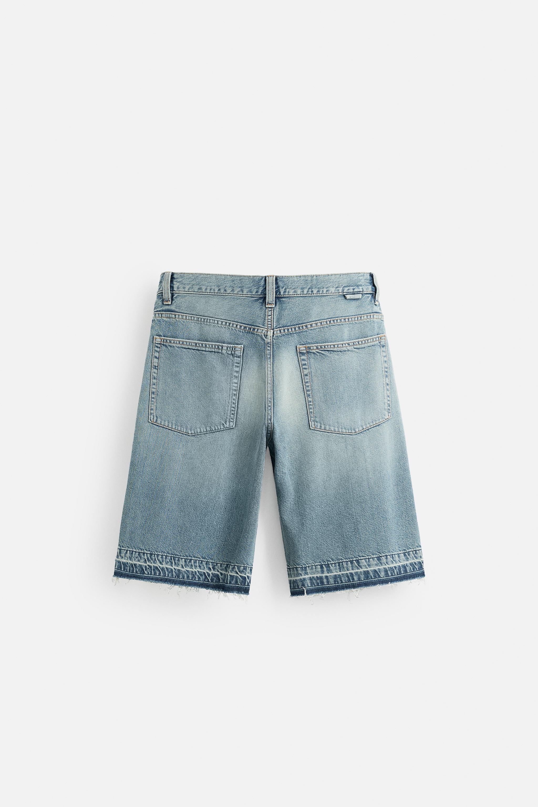 BAGGY-FIT バミューダジョーツ - ミディアムブルー | ZARA Japan