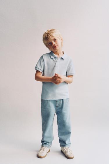 POLO BÁSICO - Azul claro de Zara