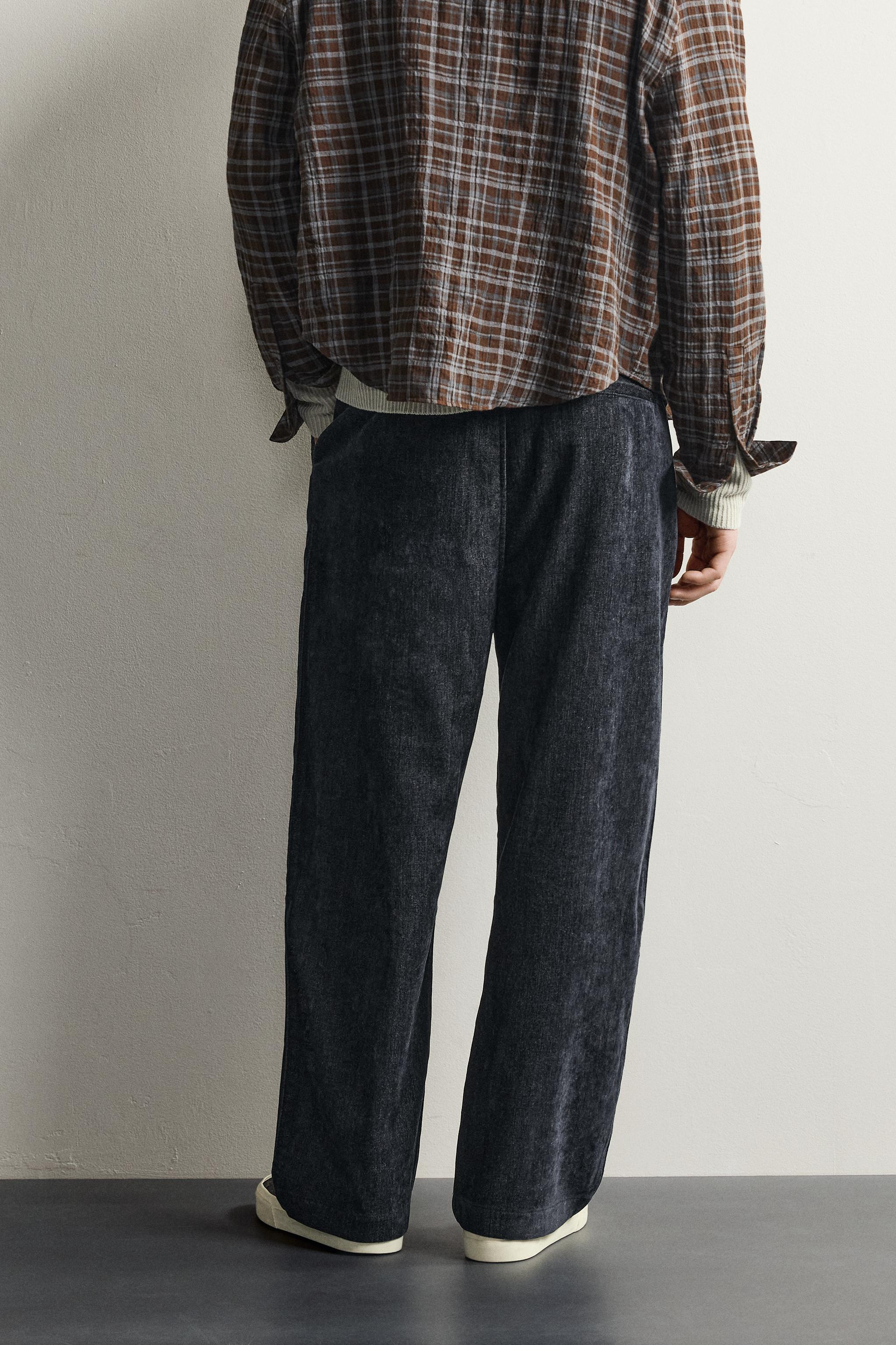 PANTALON SOFT EFFET DÉLAVÉ IRRÉGULIER