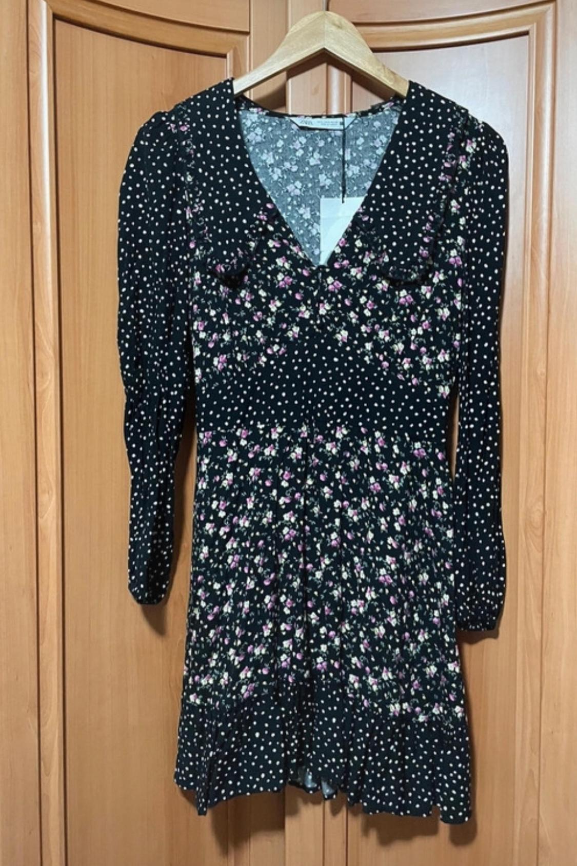 MINI DRESS WITH CONTRAST PRINT