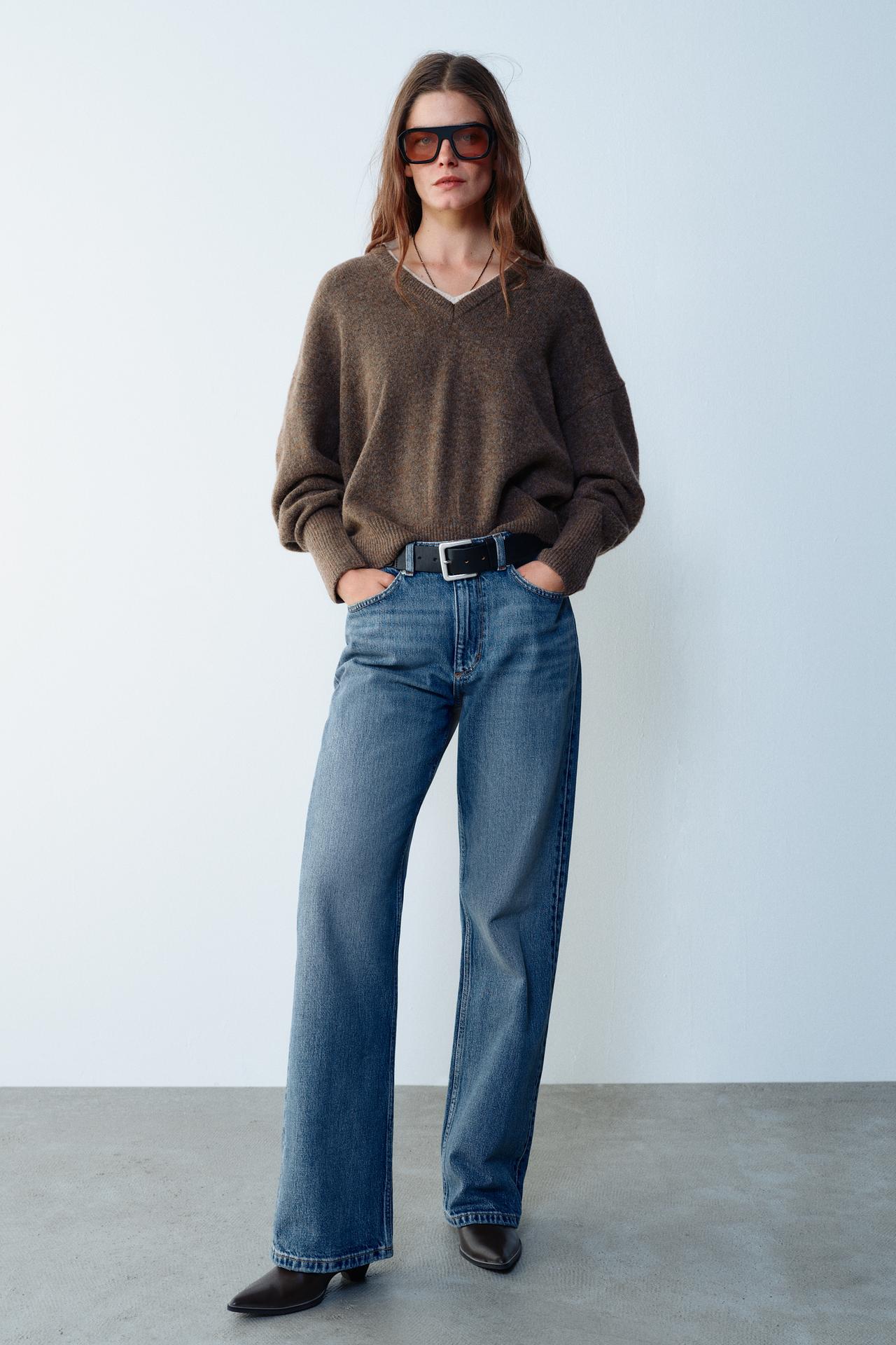 DOUBLE-LOOK WOOL SWEATER — Mink