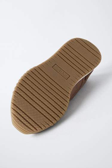 SPORTS BALLET FLATS - Brown by Zara - Image 6