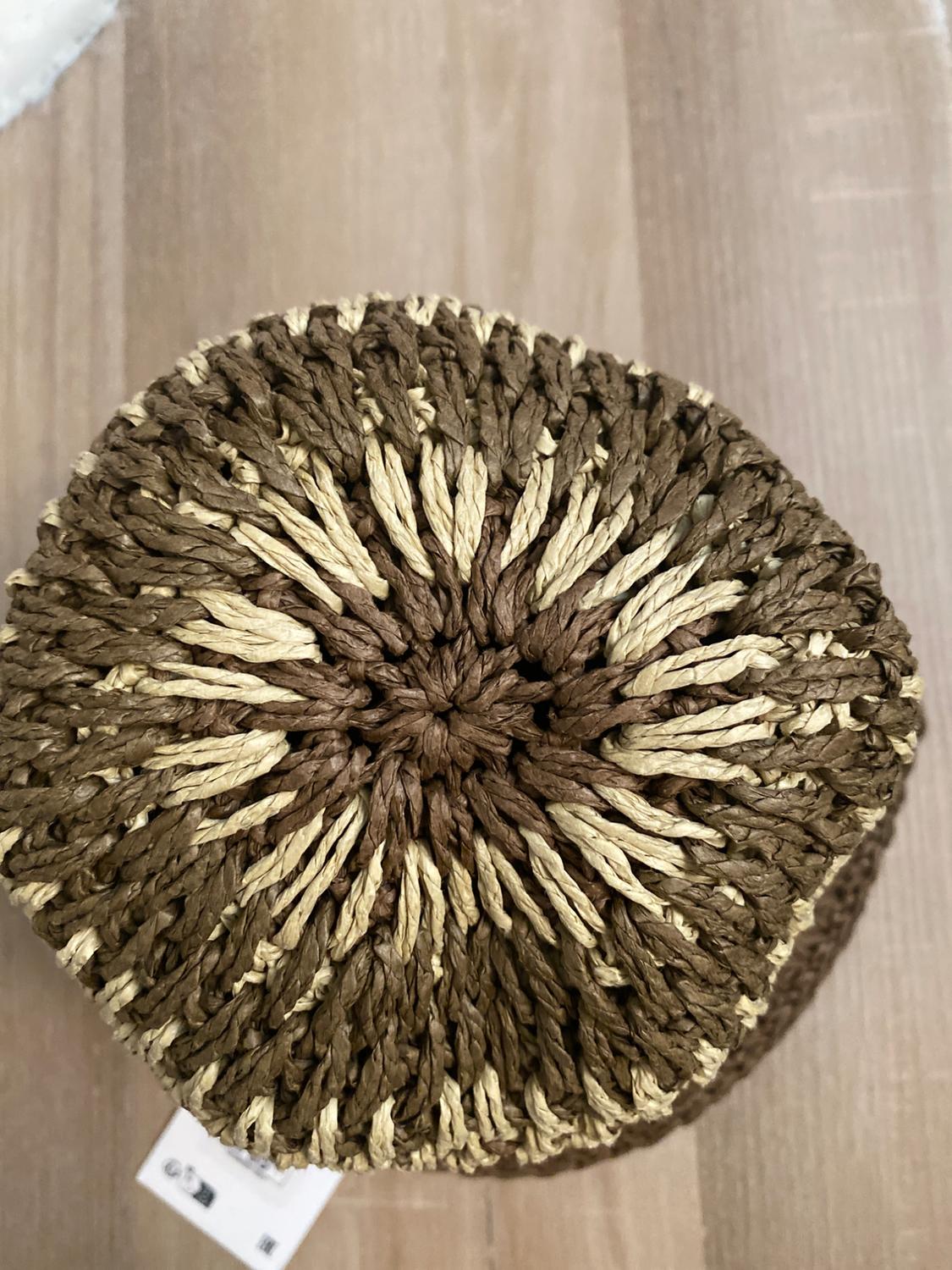 NWT ZARA BRAIDED BUCKET HAT SIZE S - Image 3