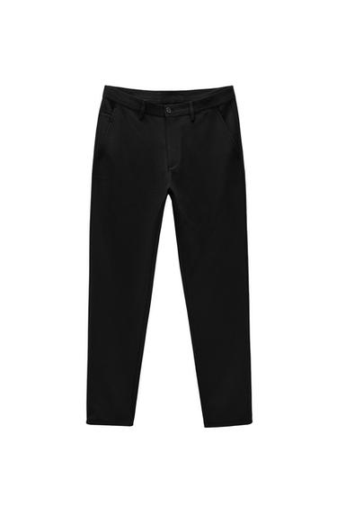 TEXTURED COMFORT TROUSERS