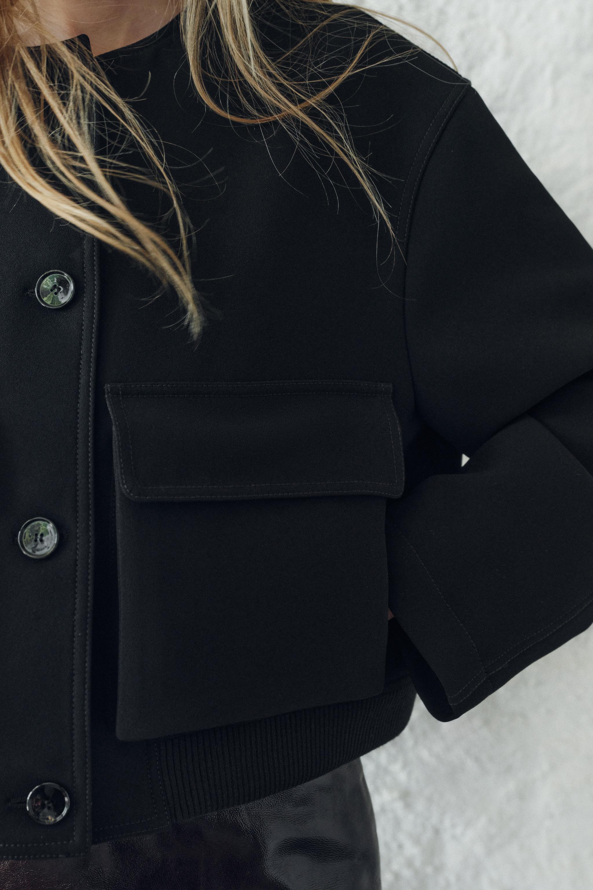POCKET BOMBER JACKET ZW COLLECTION - Black | ZARA United States