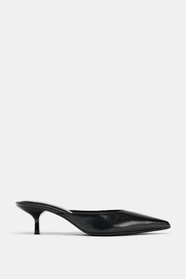SLINGBACK MULE SHOES - Black by Zara