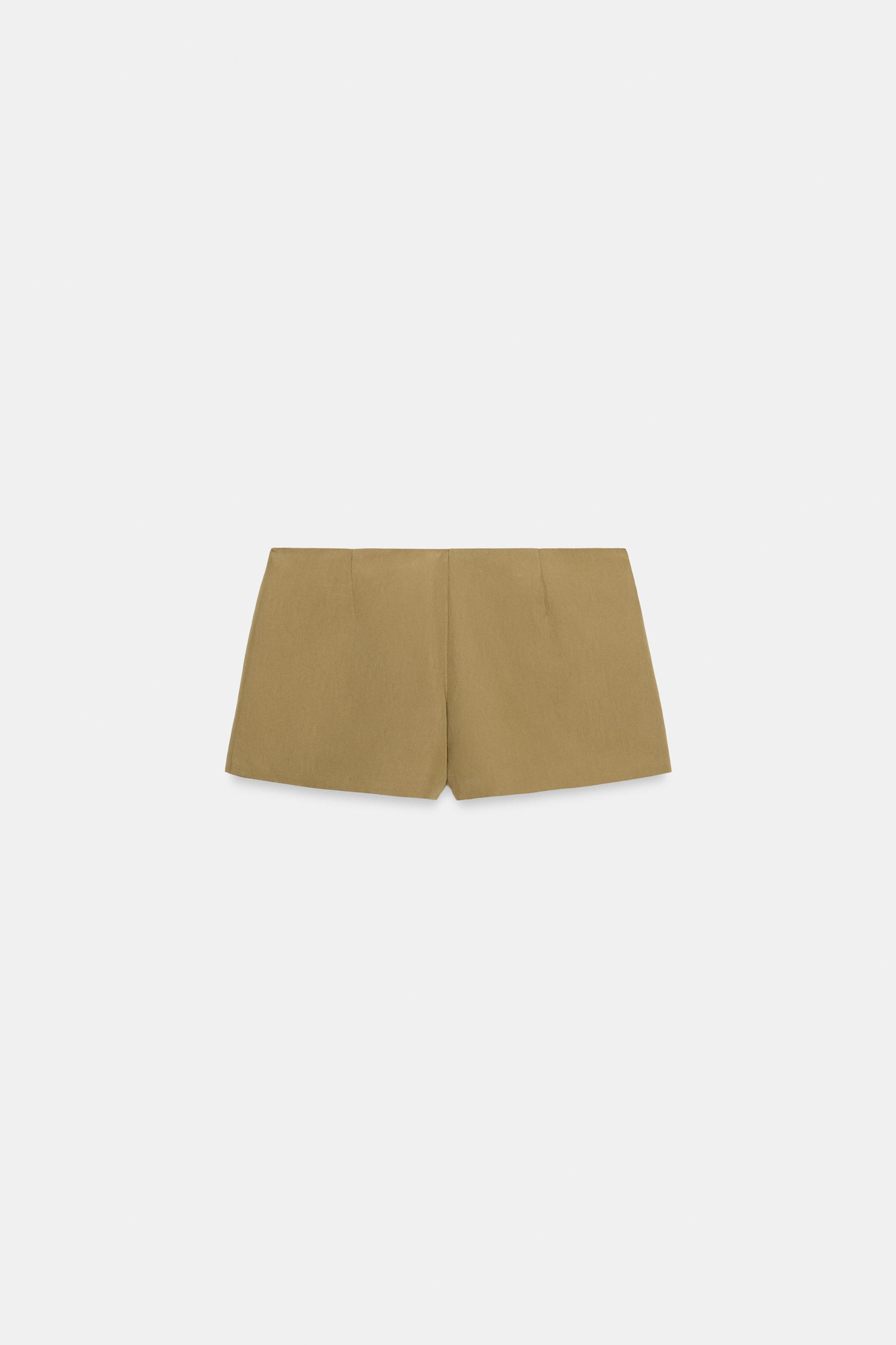 MINI SHORT EN SERGE À BOUTONS