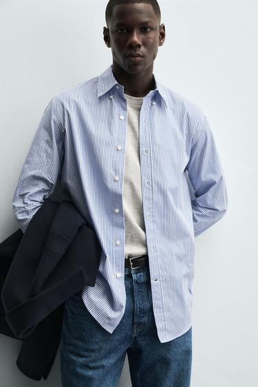 STRIPED REGULAR FIT SHIRT - striped by Zara - Image 4