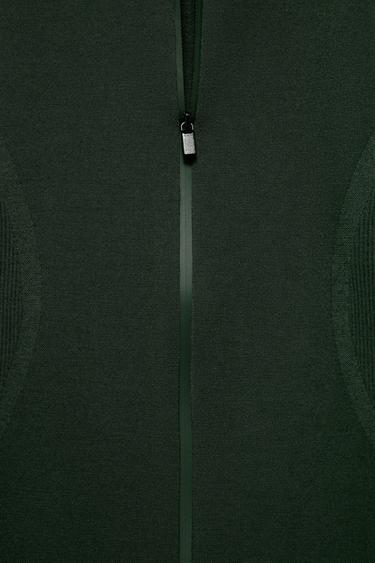 SEAMLESS MERINO WOOL BLEND JACKET - SKI COLLECTION - Khaki by Zara - Image 6