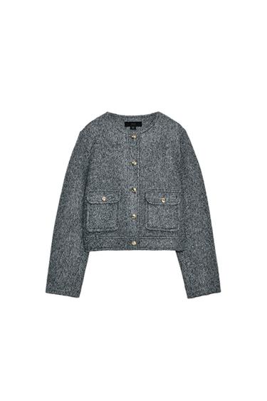 ブークレジャケットグレーZaraのブークレジャケット - グレー 