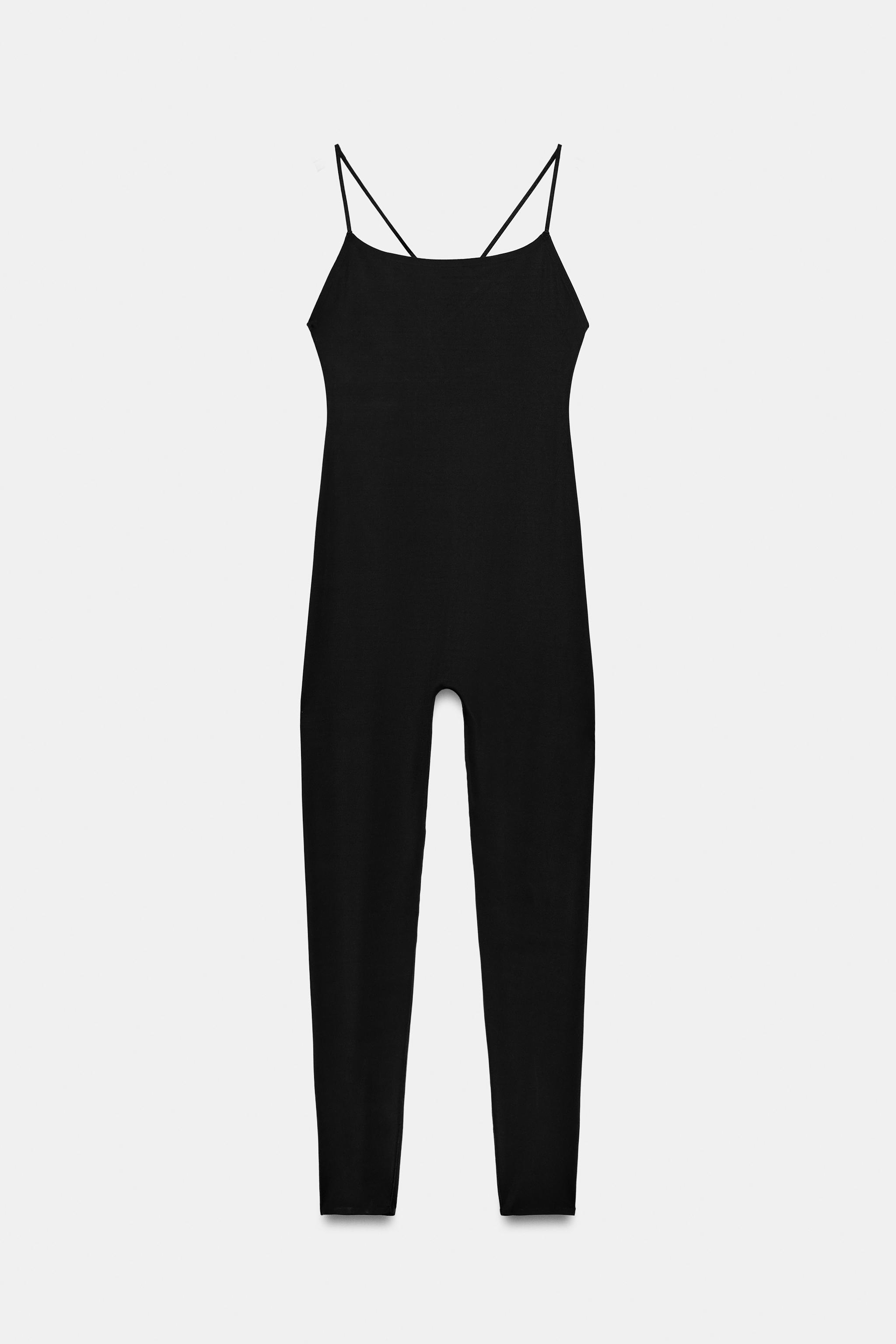 Женские комбинезоны Zara OPEN BACK LONG JUMPSUIT — фото 7