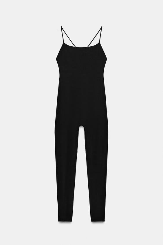 COMBINAISON LONGUE DOS NU - Noir de Zara - Image 6