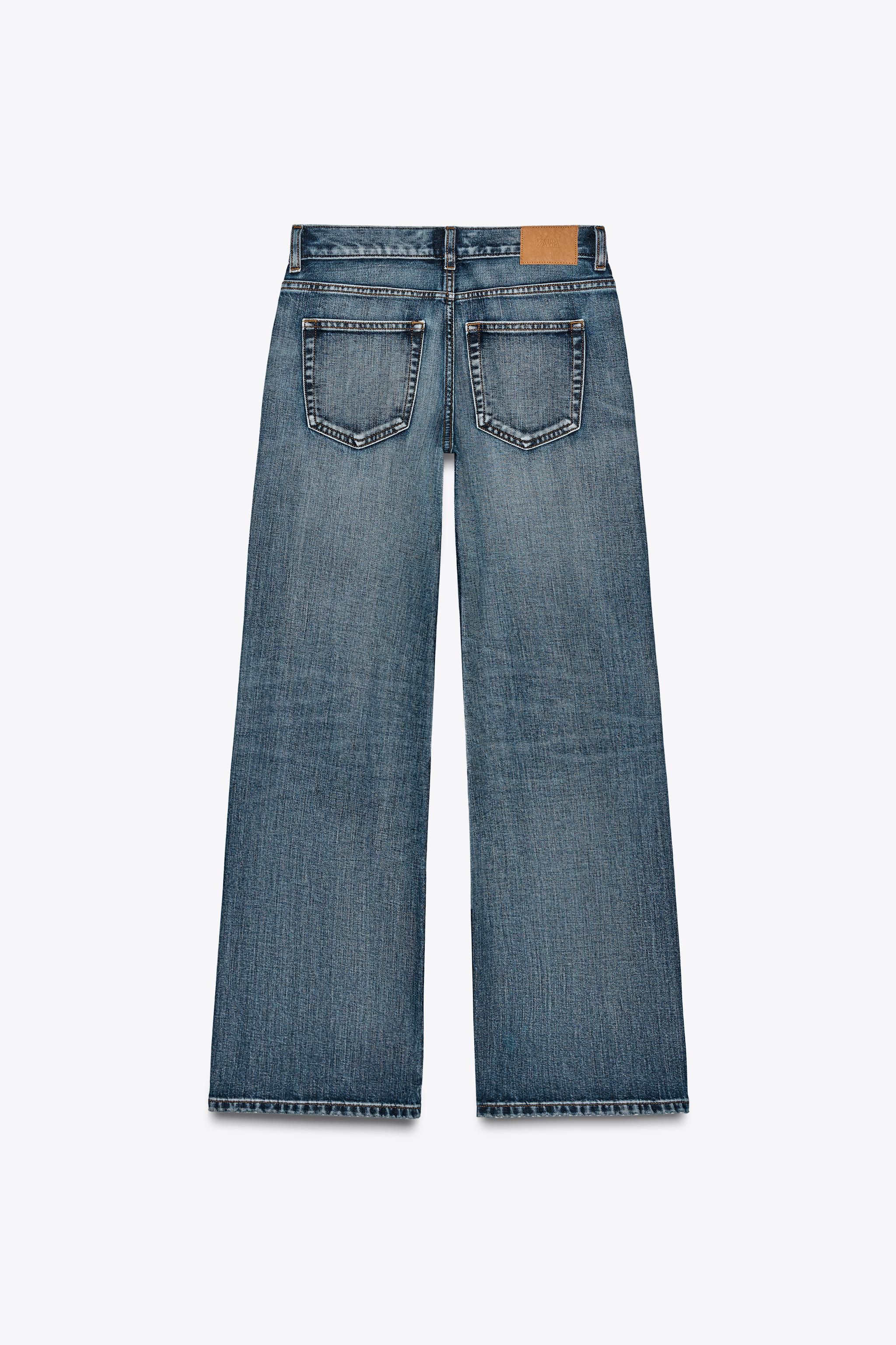 ZARA リラックスオーバーサイズ ミッドライズジーンズ デニム
