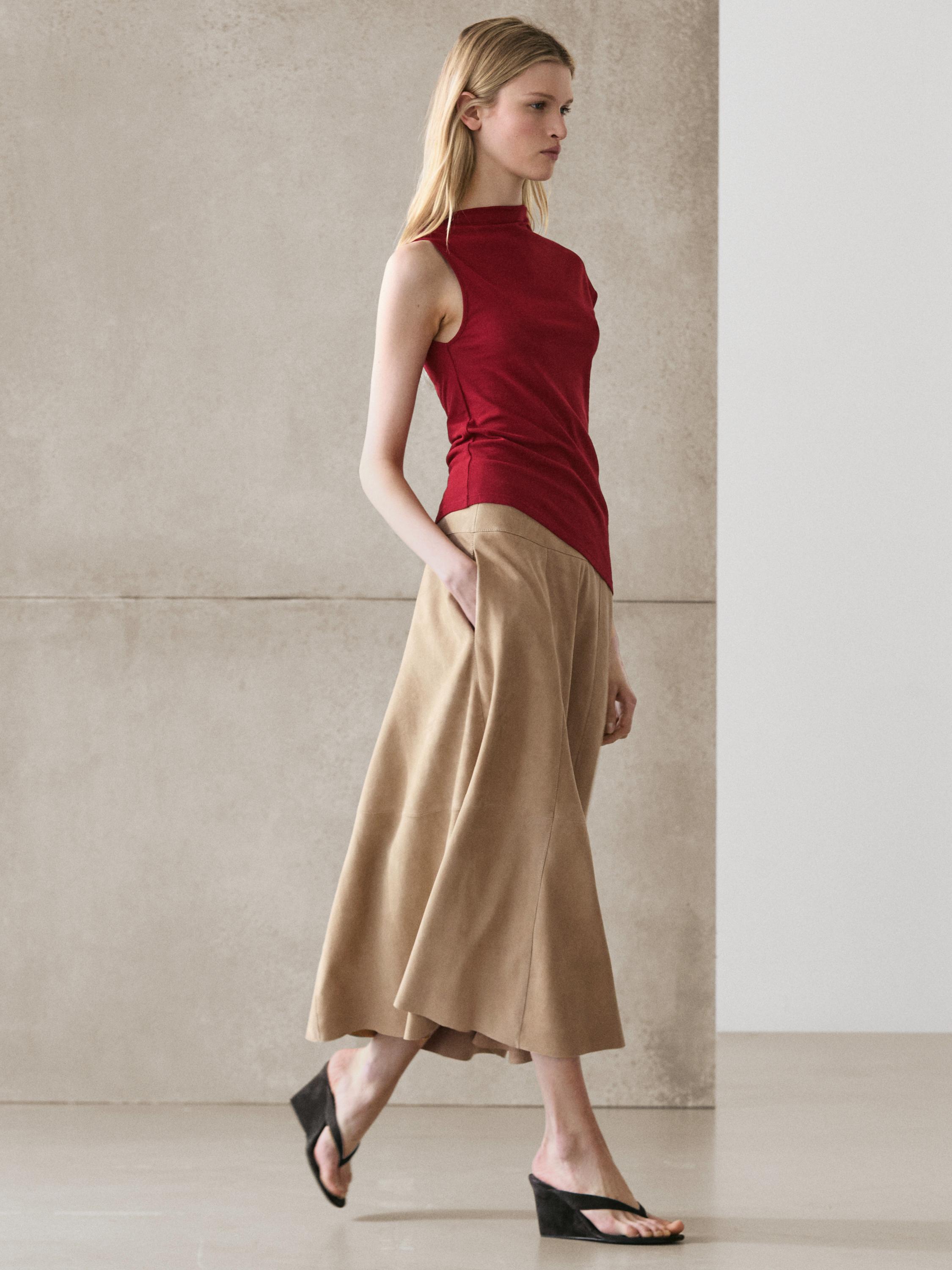 Top détail asymétrique 100 % coton