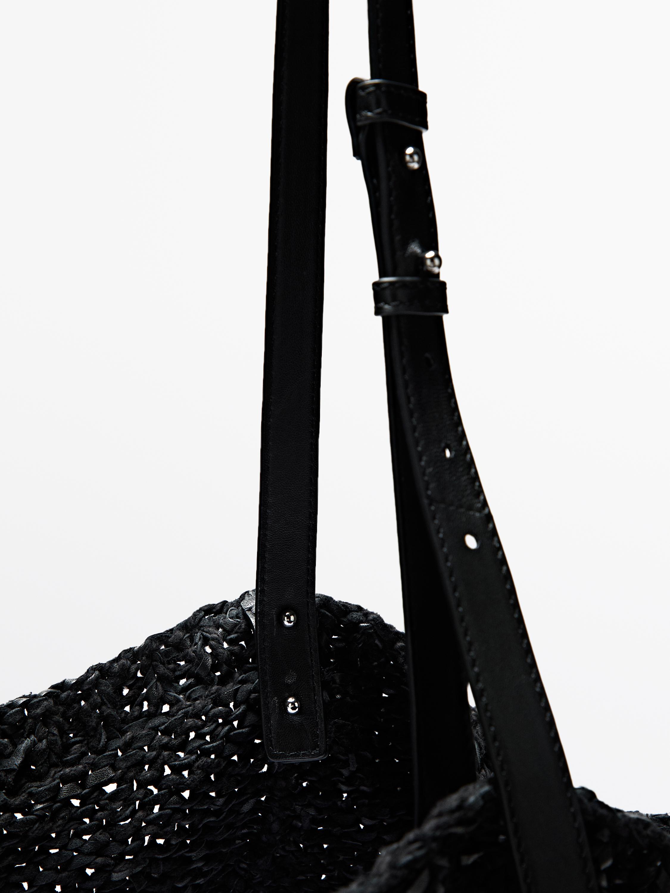 Grand sac maille cuir crochet - LIMITED