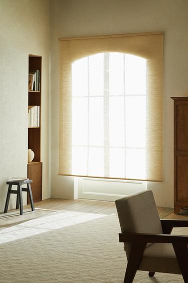 CURTAIN | RETRACTILE JUTE BLIND WITH MEDIUM OPACITY - Ecru by Zara