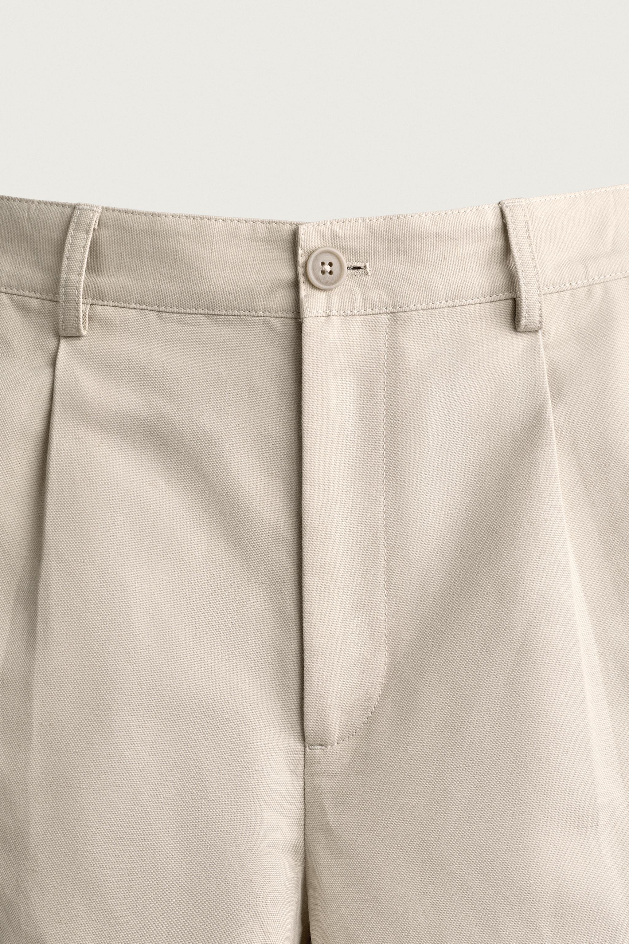 COTTON-LINEN RELAXED FIT PANTS