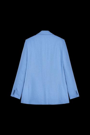 BLAZER MEZCLA LINO ZW COLLECTION - Celeste de Zara