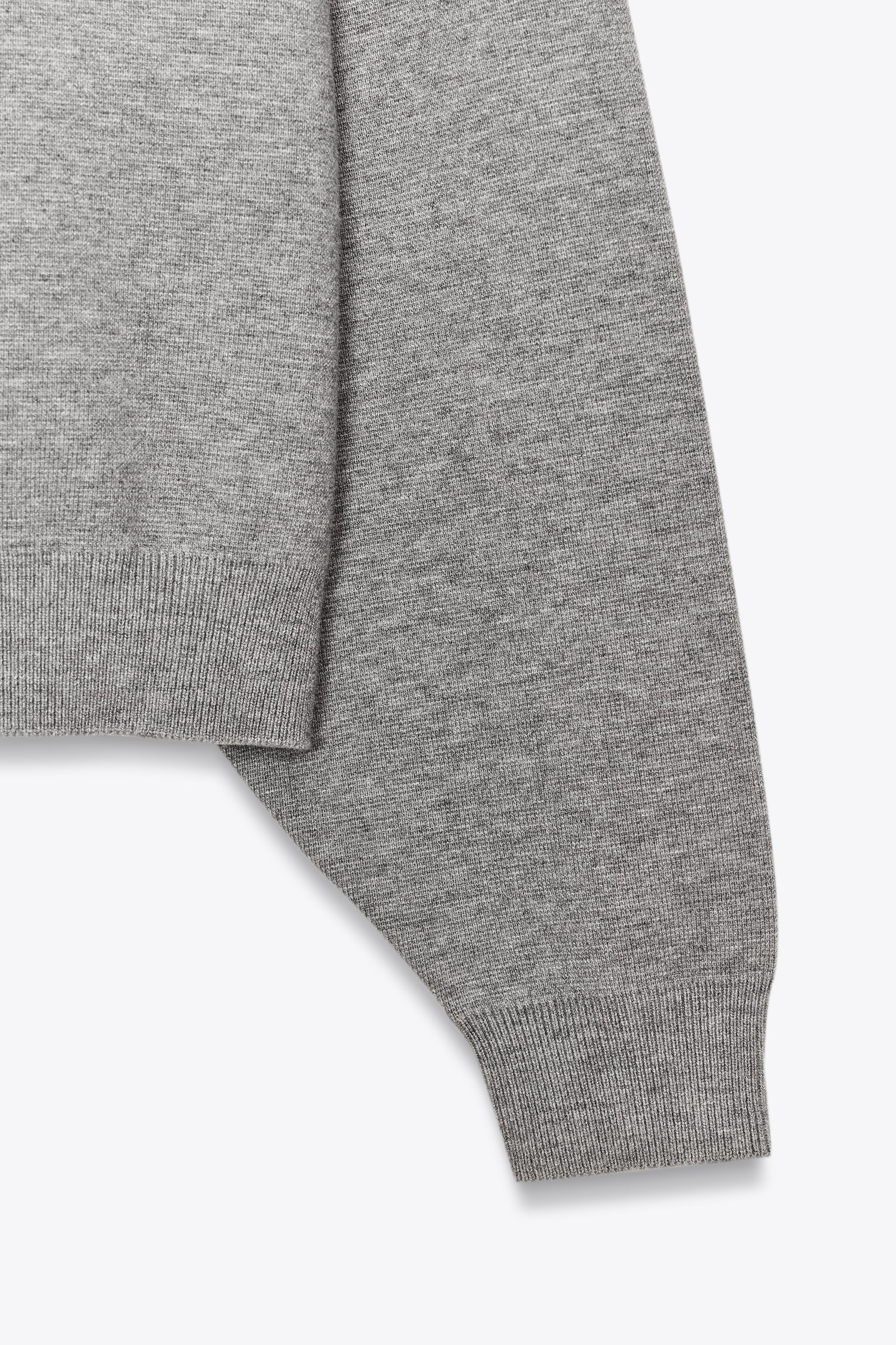 RIB KNIT SWEATSHIRT