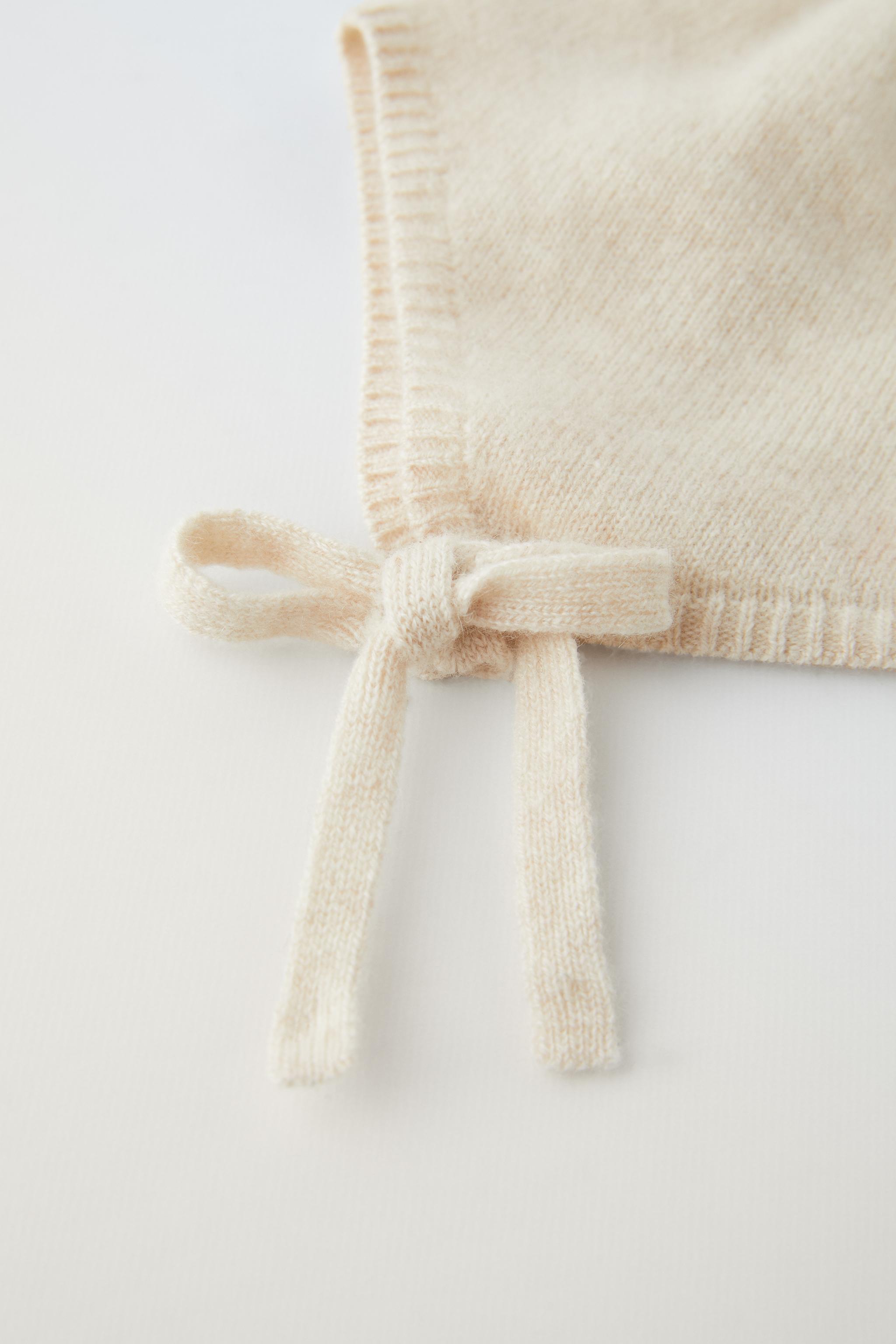 100% CASHMERE BONNET - Light sand