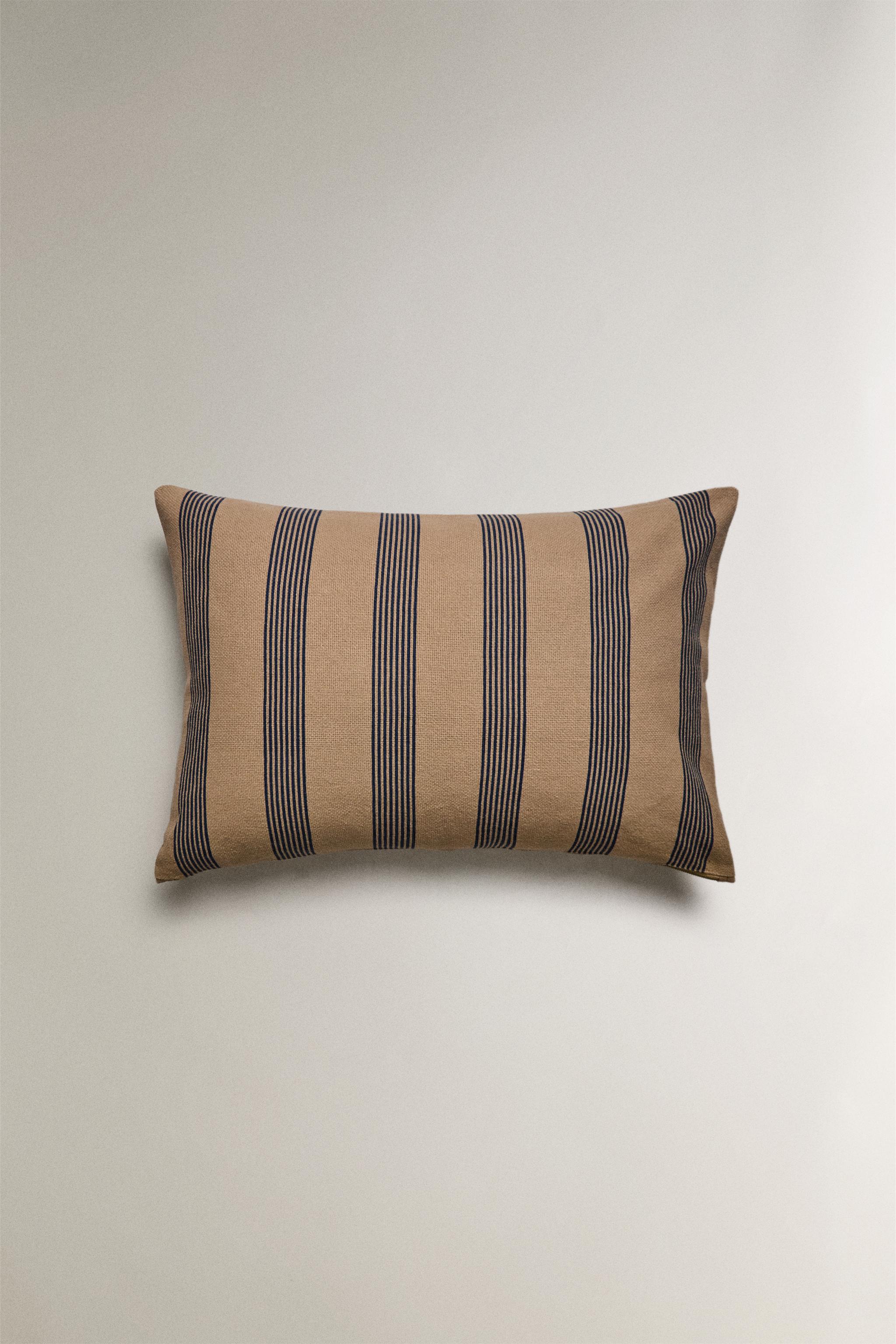 HOUSSE COUSSIN RAYURES