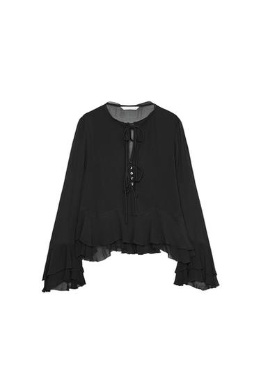 ZW COLLECTION RUFFLED SHIRT