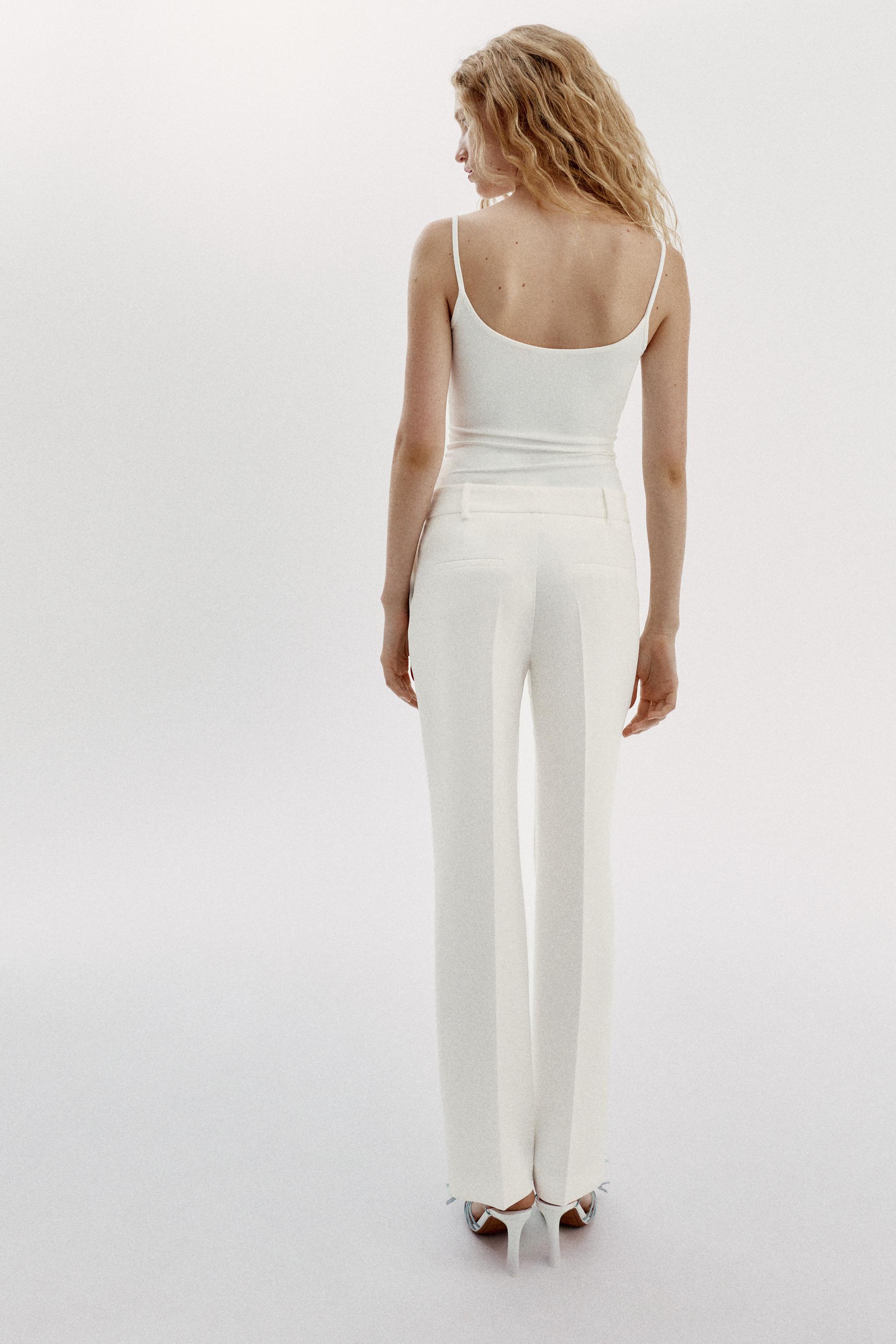 STRAIGHT LEG BUTTON TROUSERS