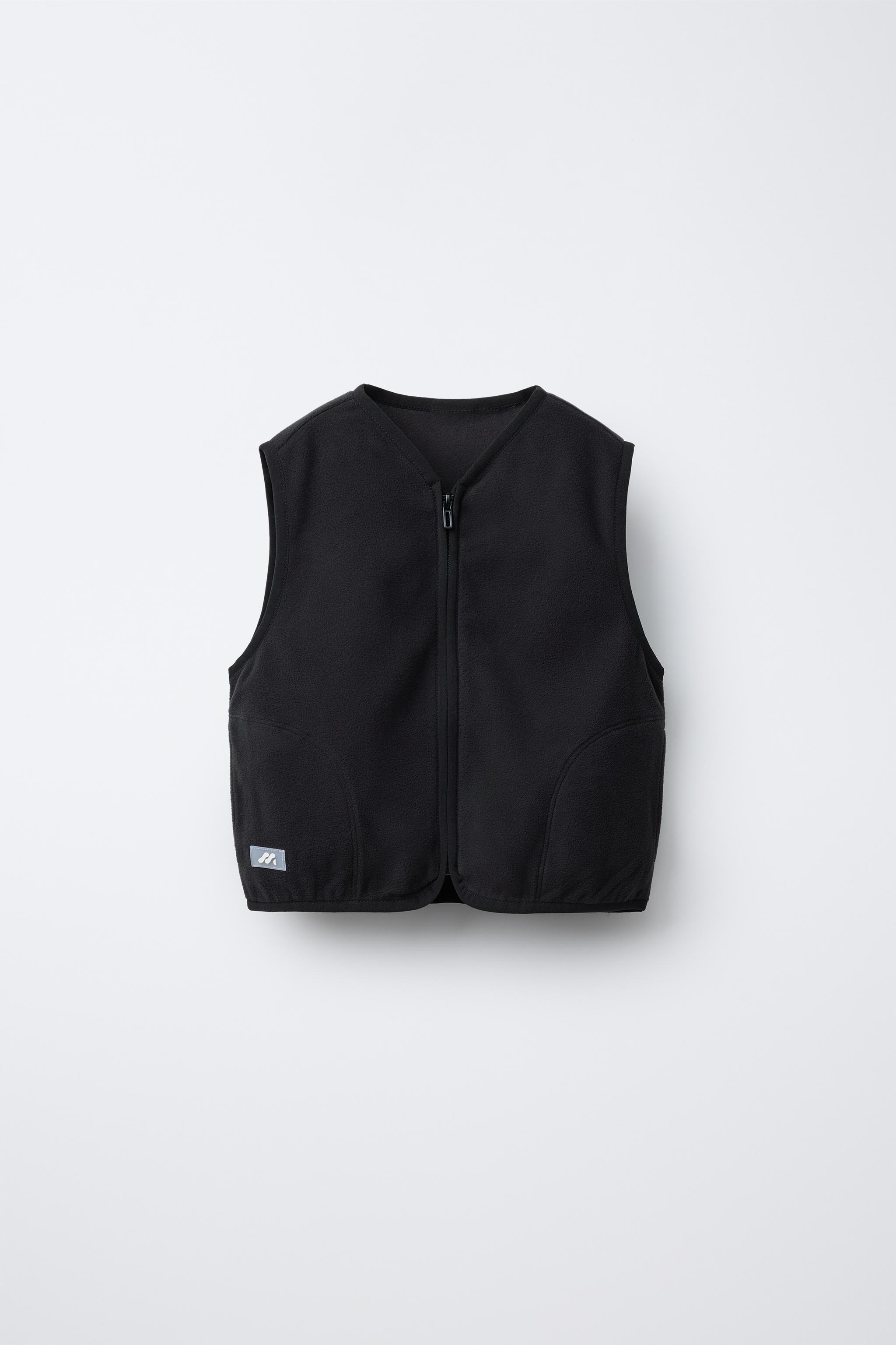 POLARTEC ® フリースベスト - ブラック | ZARA Japan / 日本