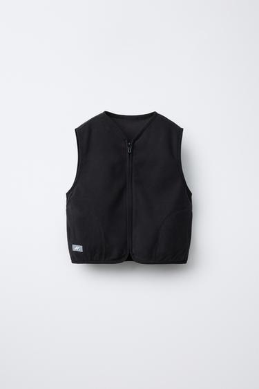 GILET POLAIRE POLARTEC ® - Noir de Zara - Image 0