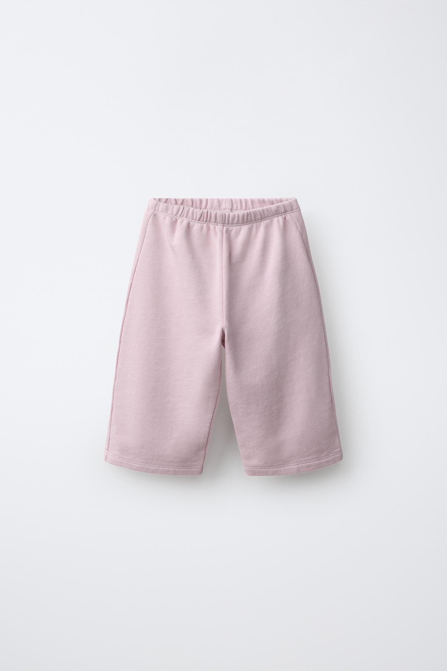Детские брюки Zara Cotton Pocket Trousers, цвет: Пыльный розовато-лиловый
