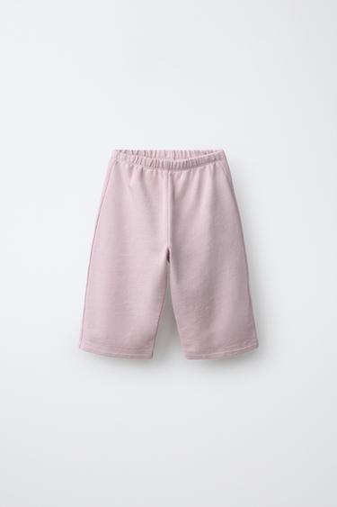 PANTALON COTON POCHE - Mauve poudré de Zara