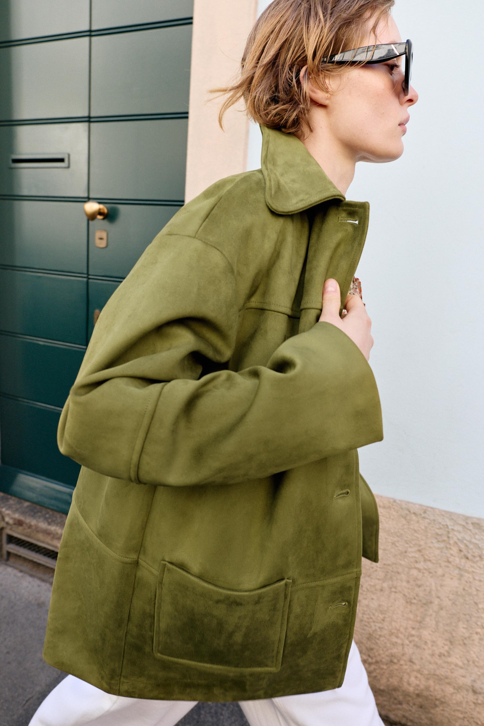 MANTEAU EFFET DAIM