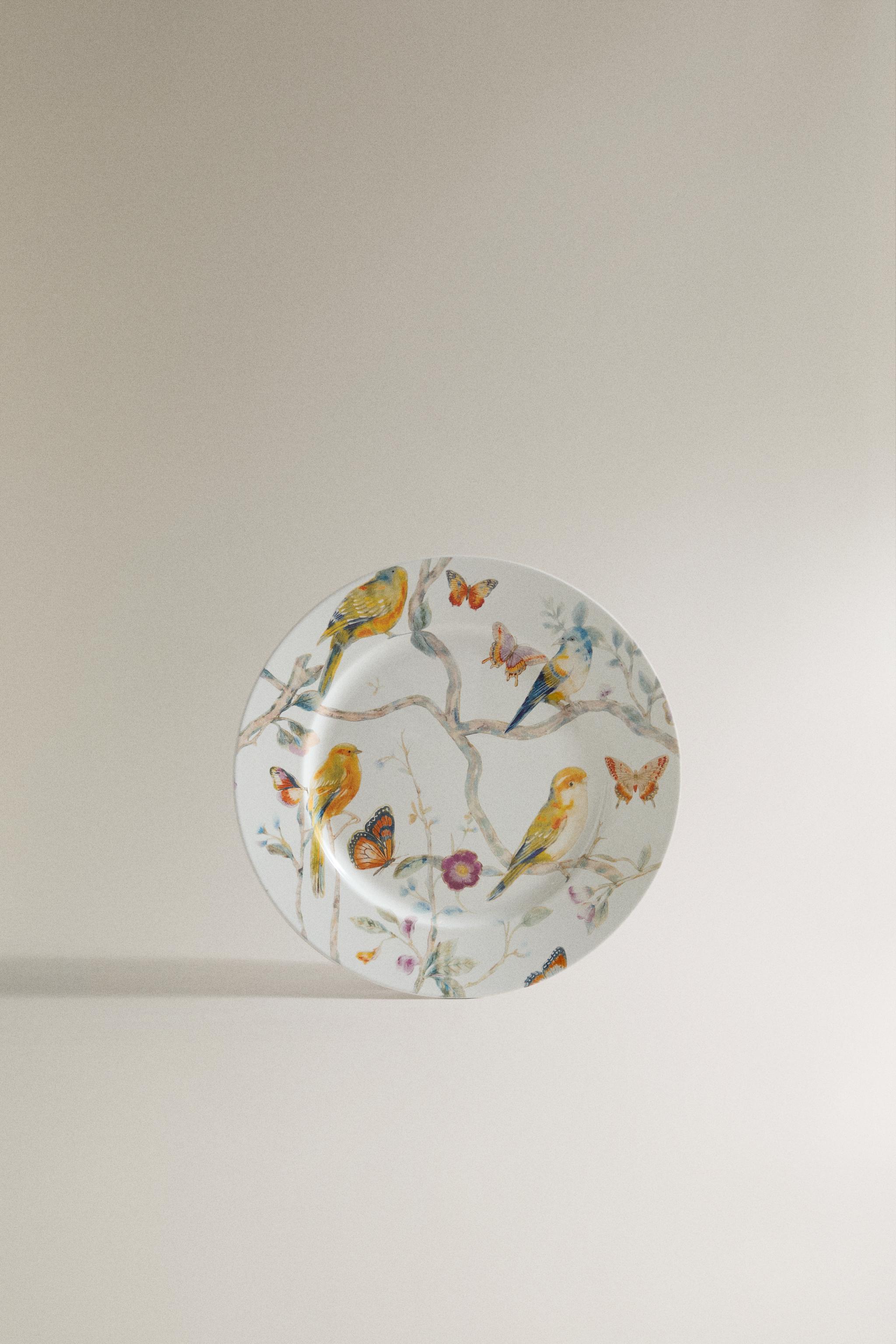 BRANCHES AND BIRDS DESSERT PLATE | MARISA BERENSON