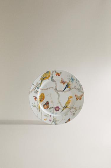 DESSERT PLATE WITH BRANCHES AND BIRDS | MARISA BERENSON - خَام الخاص بـ Zara - صورة 0