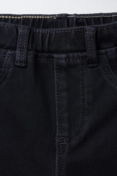 BASIC DENIM LEGGINGS - Black by Zara