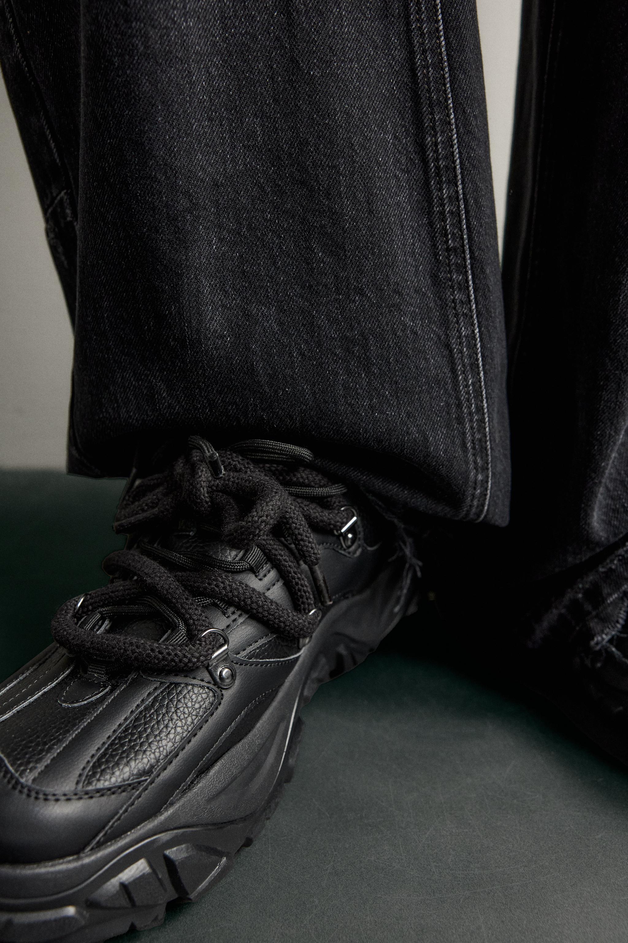 CHUNKY SOLE TRAINERS - Black | ZARA Turkey