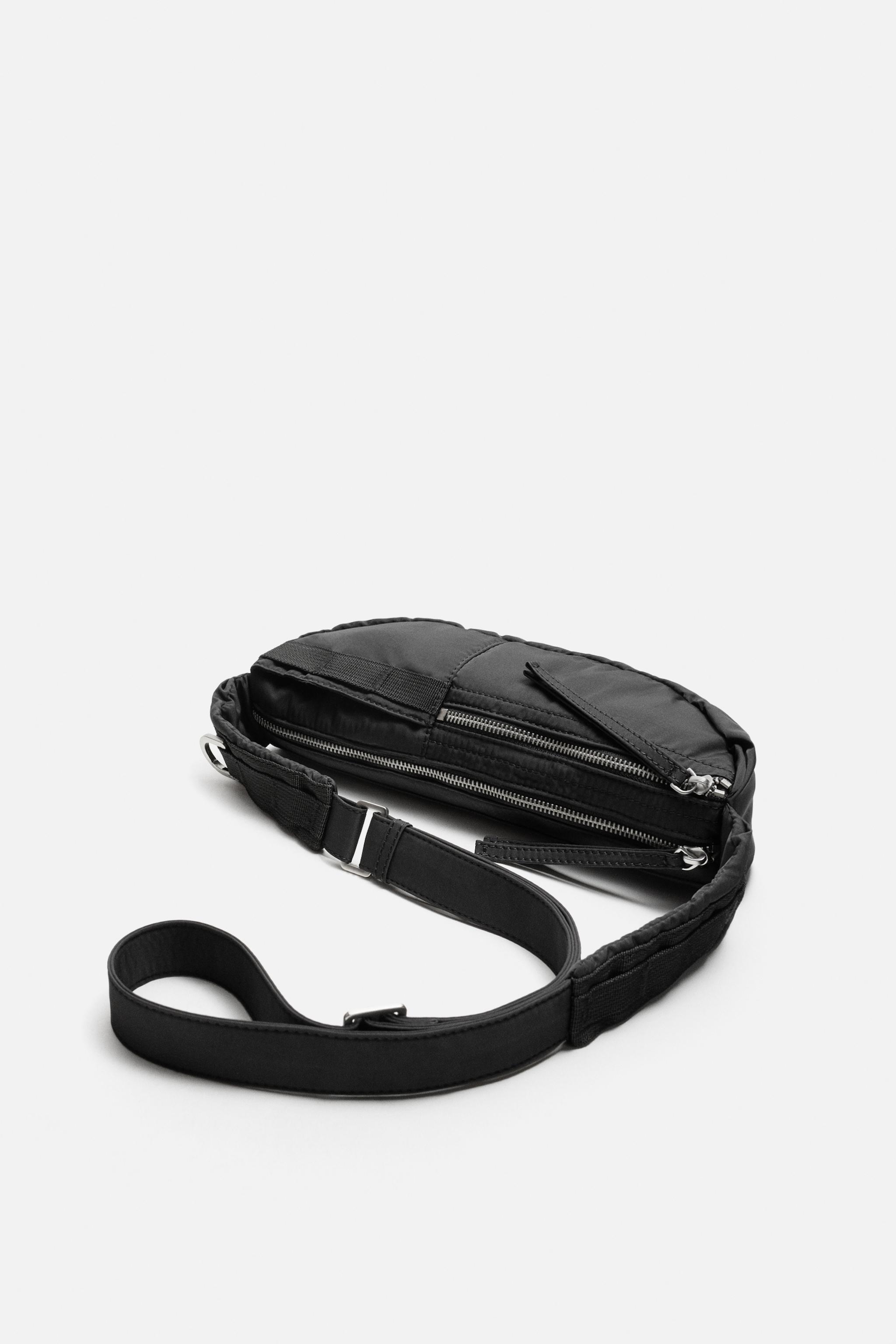 テクニカルマルチポケットクロスボディバッグ - ブラック | ZARA