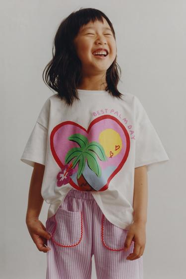 TROPICAL PRINT T-SHIRT - White by Zara