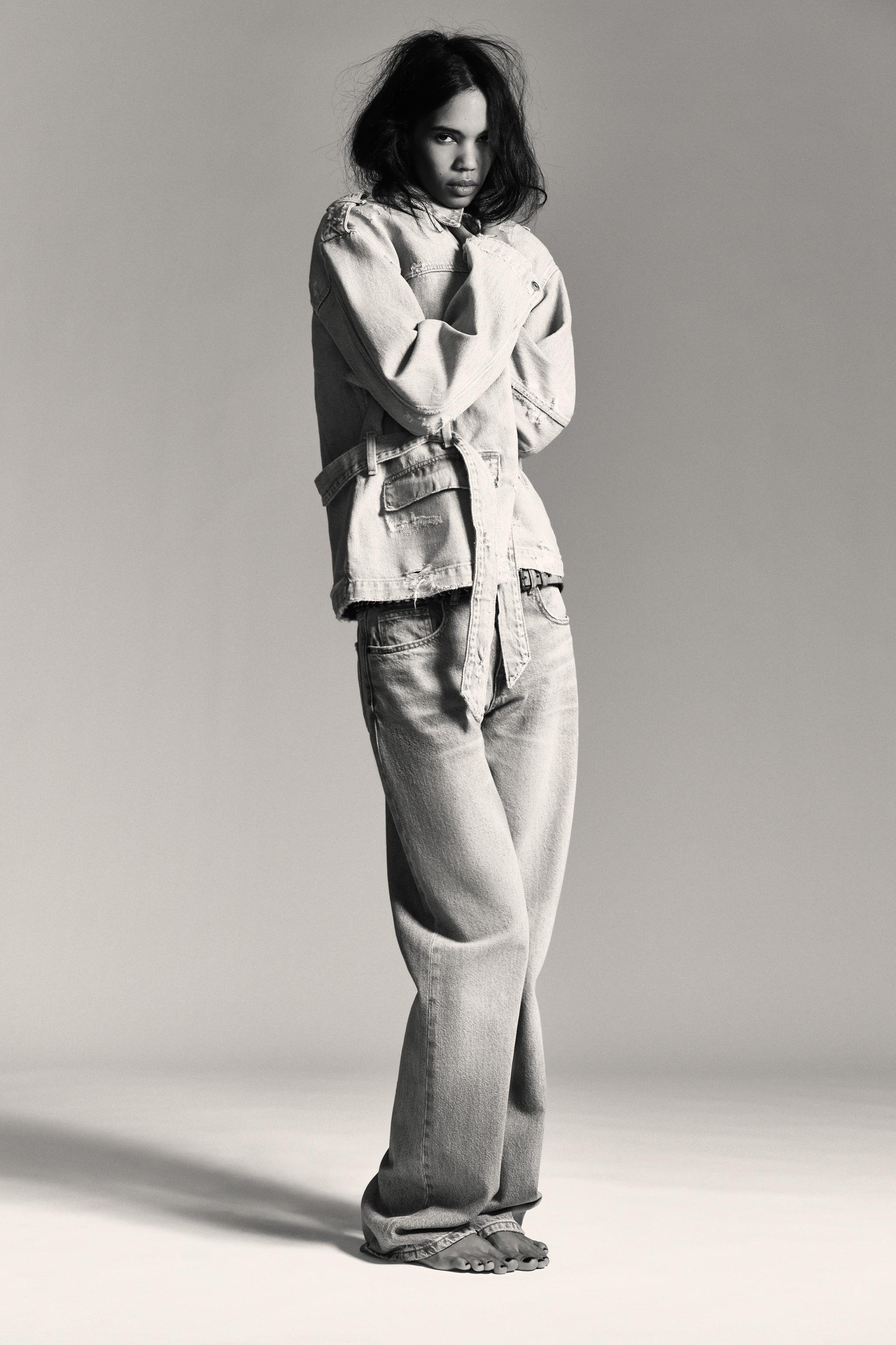 ZARA デニムジャケット ZARA - 新品未使用 ZARA ザラ デニムジャケット Lの通販 by