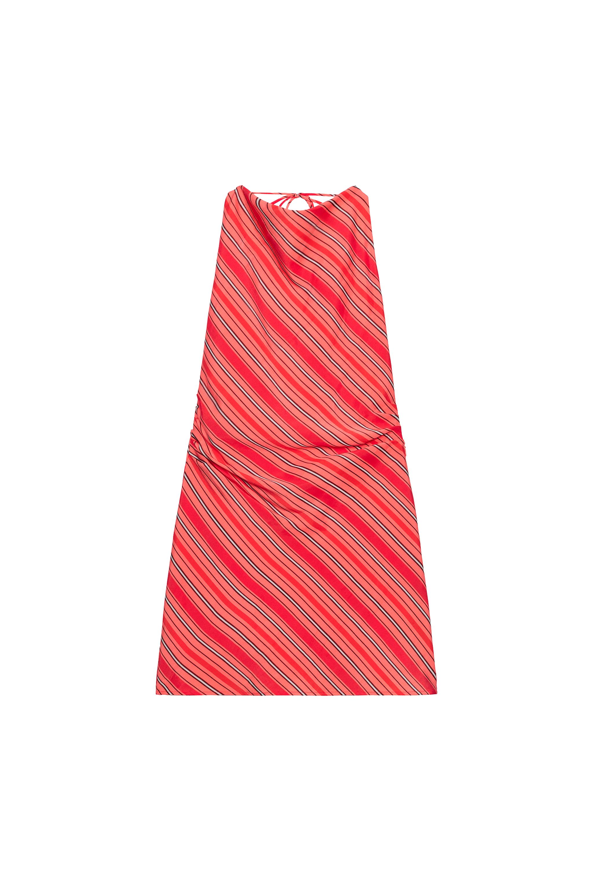 zara red and white striped dress Zara red striped tie waist midi dress